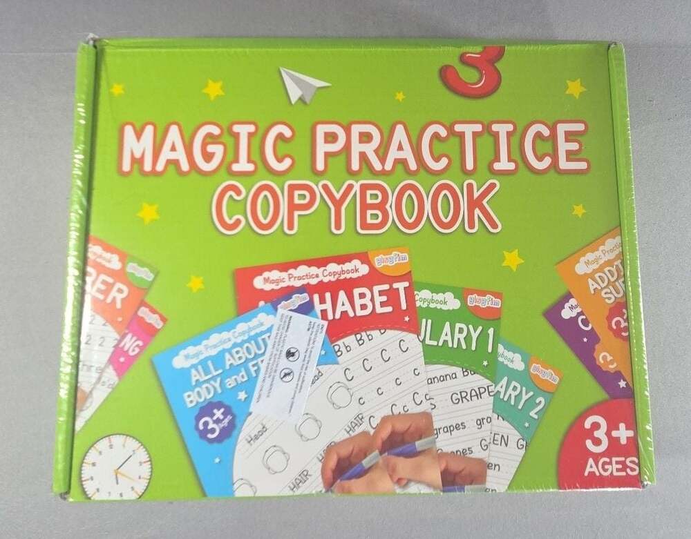 Gisgfim Magic Practice Copybook Set for Kids (Ages 3+)